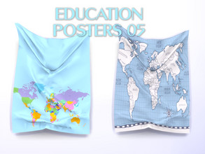 Sims 4 — Education Posters 05 by KyoukoAya — Education Posters 3 swatches By KyoukoAya