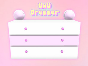Sims 4 — UwU Dresser by KyoukoAya — UwU Dresser 7 swatches by KyoukoAya :3