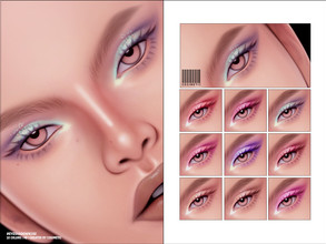Sims 4 — Eyeshadow  | N192 by cosimetic — - Female - 10 Swatches. - 10 Custom thumbnail. - You can find it in the makeup