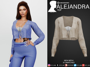 Sims 4 — Alejandra (Top) by Beto_ae0 — Tender female sports shirt, enjoy it - 07 colors - New Mesh - All Lods - All maps