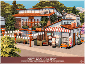 Sims 4 — New Izakaya Ippai /No CC/ Gallery/ by Lhonna — Japanese-styled bar with an apartment upstairs. This lot can be