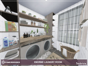 Sims 4 — Enorme Laundry Room - CC TSR by Sedricia — Please use "bb.moveobjects on" before place the room Room