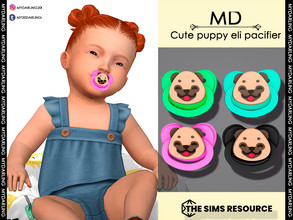 Sims 4 — Cute Puppy eli pacifier - Infant by Mydarling20 — new mesh Base game compatible all lods all maps 9 colors this