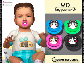 Sims 4 — Kitty Pacifier V2 -  Infant by Mydarling20 — new mesh Base game compatible all lods all maps 11 colors this