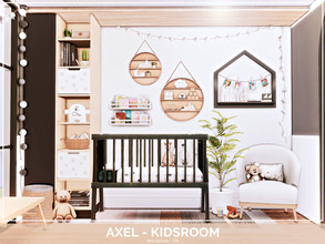 Sims 4 — Axel Kidsroom - TSR Only CC by Mini_Simmer — Room type: Kidsroom Size: 4x3 Price: $5,029 Wall Height: Short