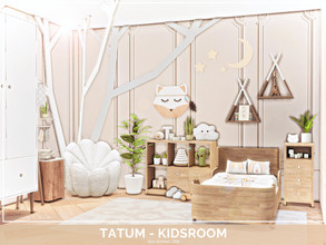 Sims 4 — Tatum Kidsroom - TSR Only CC by Mini_Simmer — Room type: Kidsroom Size: 4x3 Price: $5,193 Wall Height: Short