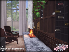 Sims 4 — Arcum Fireplace by ArwenKaboom — This set is made in five parts, all five can be found at my profile. Second one