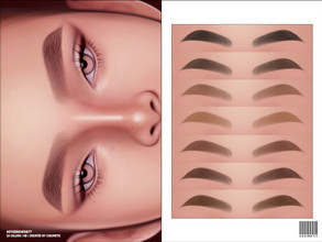 Sims 4 — Eyebrows | N77 by cosimetic — - Female - 45 Swatches - Custom thumbnail Enjoy!