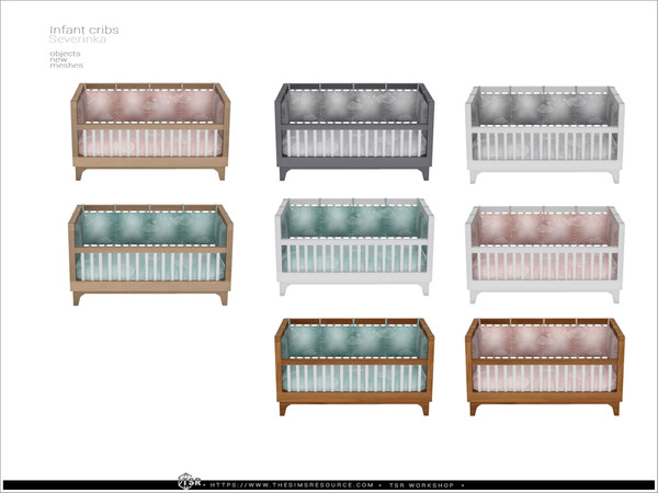 Sims 4 — Infant crib - Jenny by Severinka_ — Functional Infant crib Jenny Addition Jenny nursery (link in Recommended