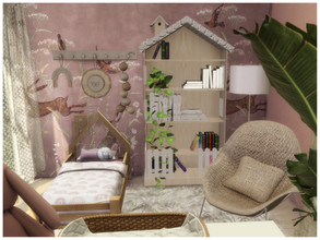 Sims 4 — Pink Toddler  by lotsbymanal — A small modern toddler room..