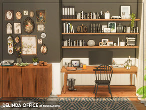 Sims 4 — Delinda Office (TSR only CC) by xogerardine — Cozy office! x