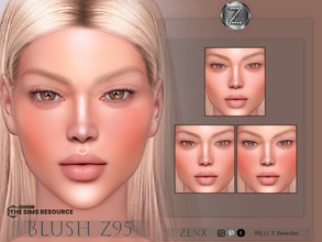 Sims 4 — BLUSH Z95 by ZENX — -Base Game -All Age -For Female -3 colors -Works with all of skins -Compatible with HQ mod