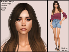 Sims 4 — Sim inspired by Jenna Ortega by YNRTG-S — All the info about the sim is in the previews. Please don't forget to