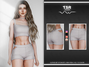 Sims 4 — CLOTHES SET-317 (SHORT) BD904 by busra-tr — 10 colors Adult-Elder-Teen-Young Adult For Female Custom thumbnail