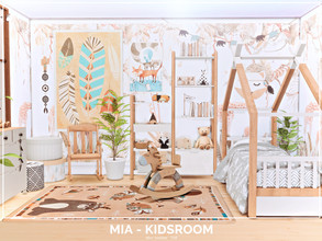 Sims 4 — Mia Kidsroom - TSR Only CC by Mini_Simmer — Room type: Kidsroom Size: 4x3 Price: $5,193 Wall Height: Short