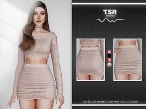 Sims 4 — OATMEAL SET-318 (SKIRT) BD906 by busra-tr — 10 colors Adult-Elder-Teen-Young Adult For Female Custom thumbnail
