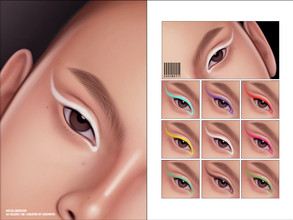 Sims 4 — NEON Basic Eyeliner | N208 by cosimetic — - Female - 10 Swatches. - 10 Custom thumbnail. - You can find it in
