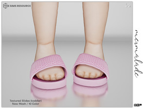 Sims 4 — Textured Slides (toddler) S154 by mermaladesimtr — New Mesh 10 Swatches All Lods For Toddler -No Slider