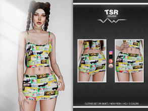 Sims 4 — CLOTHES SET-319 (SKIRT) BD908 by busra-tr — 5 colors Adult-Elder-Teen-Young Adult For Female Custom thumbnail