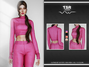 Sims 4 — CLOTHES SET-321 (TOP) BD911 by busra-tr — 10 colors Adult-Elder-Teen-Young Adult For Female Custom thumbnail