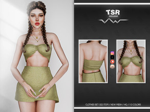 Sims 4 — CLOTHES SET-322 (TOP) BD913 by busra-tr — 10 colors Adult-Elder-Teen-Young Adult For Female Custom thumbnail