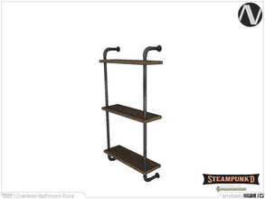 Sims 3 — Steampunked | Charlotte Wall Shelf by ArtVitalex — Bathroom Collection | All rights reserved | Belong to 2023