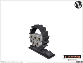 Sims 3 — Steampunked | Charlotte Toilet Paper Holder Stand by ArtVitalex — Bathroom Collection | All rights reserved |