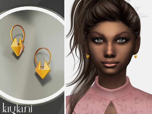 Sims 4 — Jaylani - female earrings by FlyStone — Minimalistic quad earrings. Perfect accessory for your everyday, party
