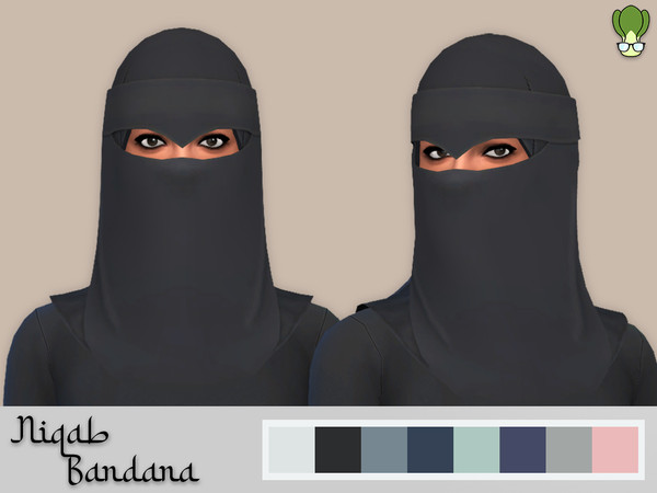 Sims 4 — Niqab - Bandana #2 by kapakijo — Available in 8 colors.
