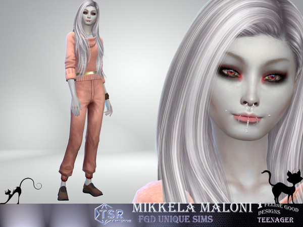 Sims 4 — Mikkela Maloni by Merit_Selket — Mikkela loves life and her rules are: no rules Mikkela Moore Live Fast active