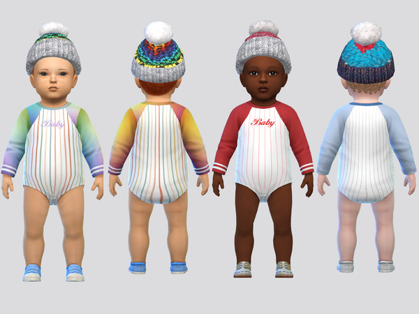 Sims 4 — Infant Wool Bonnet by McLayneSims — TSR EXCLUSIVE Standalone item 7 Swatches MESH by Me NO RECOLORING Please