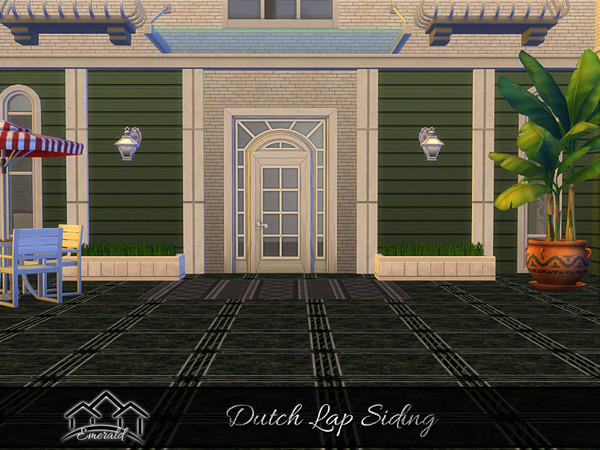 Sims 4 — DutchLapSiding_S1 by Emerald — Traditionally beautiful and classy choice.