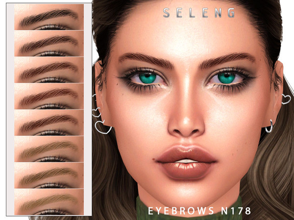 Sims 4 — Eyebrows N178 by Seleng — The eyebrows has 21 colours and HQ compatible. Allowed for teen, young adult, adult