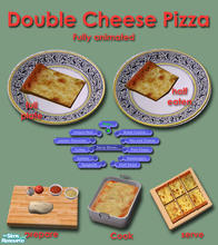 Sims 2 — Pizza Pizza! - Double Cheese by Simaddict99 — Simple double cheese pizza. Requires 6 cooking, available all day