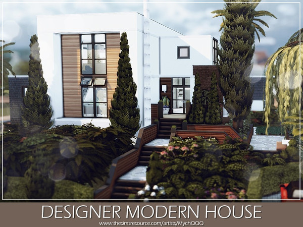 Sims 4 — Designer Modern House by MychQQQ — Lot: 40x30 Value: $ 176,054 Lot Type: Residential House Contains: - 3