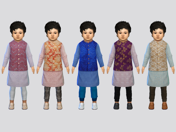 Sims 4 — Churidar Kurta Toddler by McLayneSims — TSR EXCLUSIVE Standalone item 8 Swatches MESH by Me NO RECOLORING Please