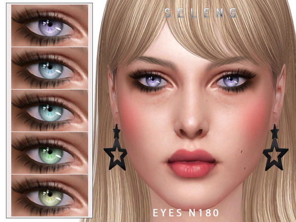 Sims 4 — Eyes N180 by Seleng — HQ compatible eyes with 15 colours. Allowed for all the ages. Face paint category. Enjoy!