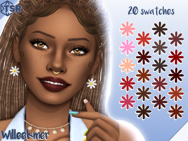 Sims 4 — Daisy Lipstick by Willeekmer — BGC 20 swatches Teen - Elder Male - Female Custom thumbnail Disallowed for