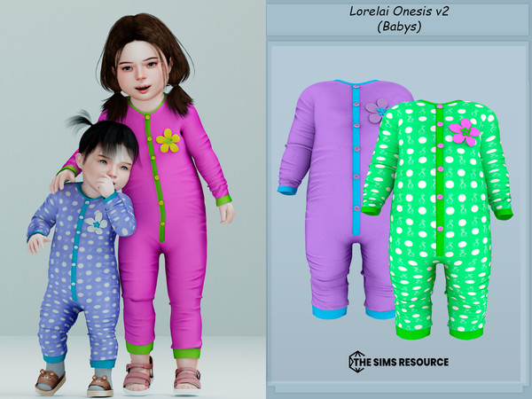 Sims 4 — Lorelai Onesis v2 (Babys) by couquett — For your Babys), super cute Onesis for your Babys) - 20 colors - new