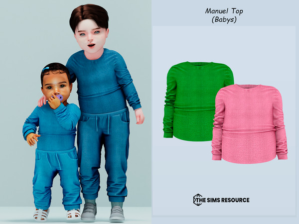 Sims 4 — Manuel Top (Babys) by couquett — Top for babys - 8 swatches - new mesh - HQ mod Compatible - Custom thumbnail