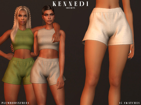Sims 4 — KENNEDI | shorts by ali1 — High Waisted Shorts New Mesh HQ Texture Female | Teen - Elders 15 Swatches