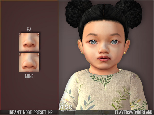 Sims 4 — Infant Nose Preset N02 by PlayersWonderland — A cute new Nose Preset specifically made for Infants only. This