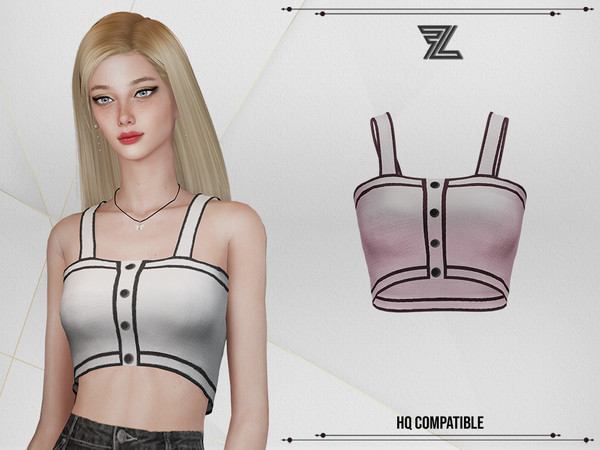 Sims 4 — Elise Top by ForLima — 8 Colors