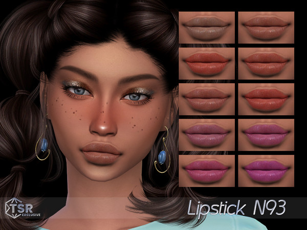 Sims 4 — Lipstick N93 by qLayla — ~ Previews were made using HQ Mod ~