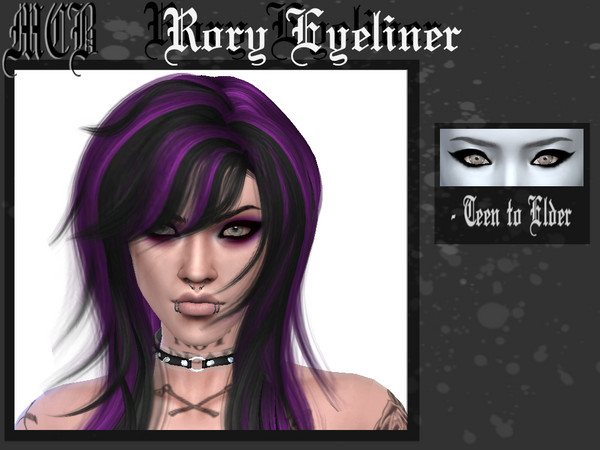 Sims 4 — Rory Eyeliner by MaruChanBe2 — An eyeliner for your cuties <3