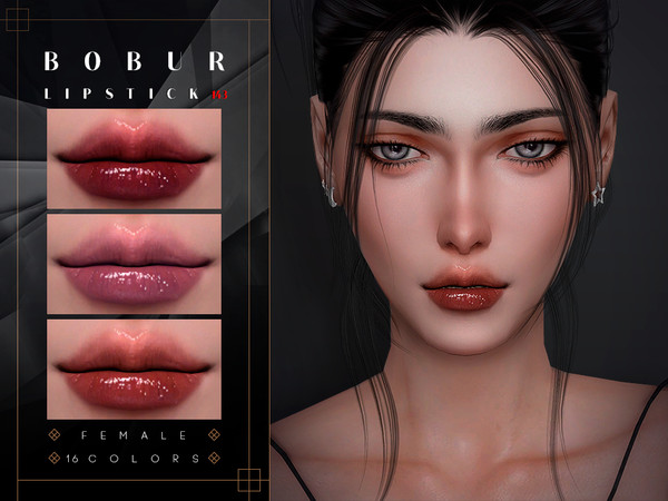 Sims 4 — Lip gloss by Bobur2 — Lip gloss With the effect of voluminous lips 16 colors for female I hope you like it