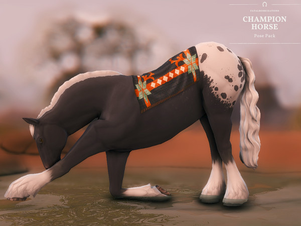 Sims 4 — Champion Horse Pose Pack by FatalRose47 — Created this pose pack so there is a beautiful way to show case your