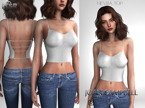 Sims 4 — Nevra Top by Joan_Campbell_Beauty_ — 9 swatches Custom thumbnail Original mesh