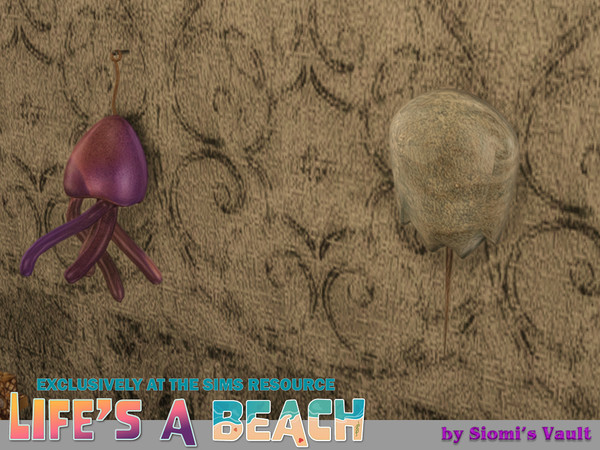 Sims 4 — Goth Beach - Medusa by siomisvault — Life's a Beach collab.
