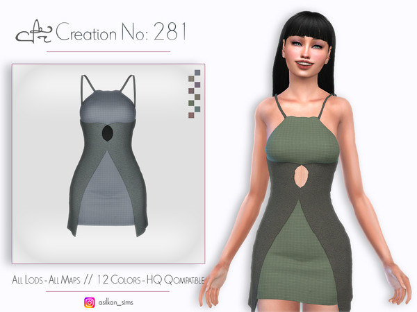 Sims 4 — Creation No: 281 by Asilkan — - 8 Colors